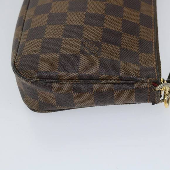 LOUIS VUITTON Damier Ebene Pochette Accessoires Pouch N41206 LV Auth 56891 - Picture 4 of 16